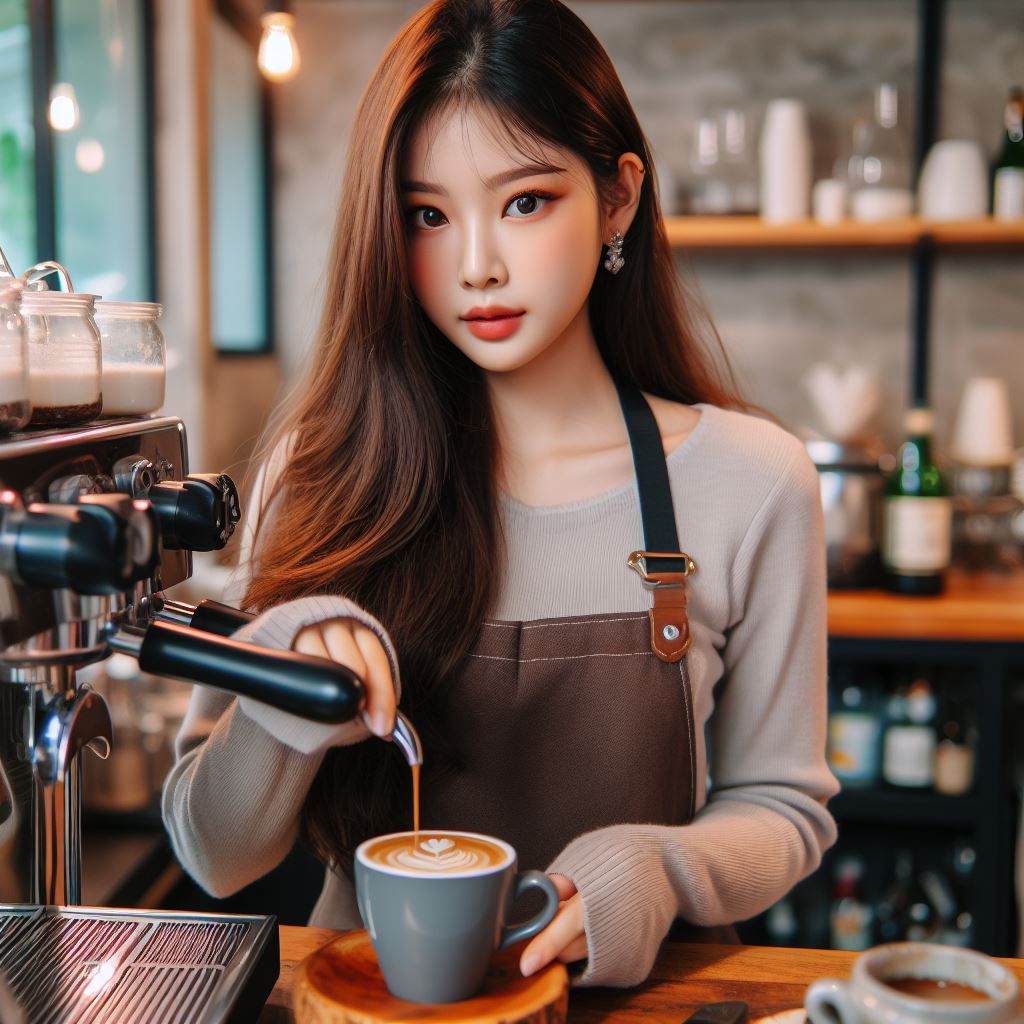 커피숍에서 일하기