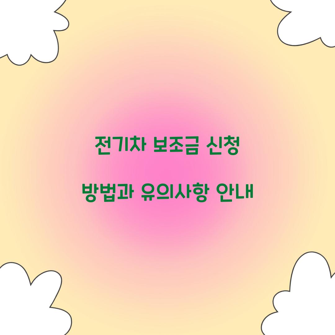 전기차 보조금