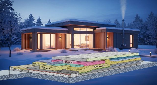 모듈러주택 겨울 단열 구조와 난방 효율 비교 이미지