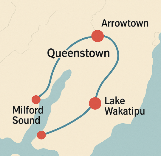 퀴스타운 지도 사진