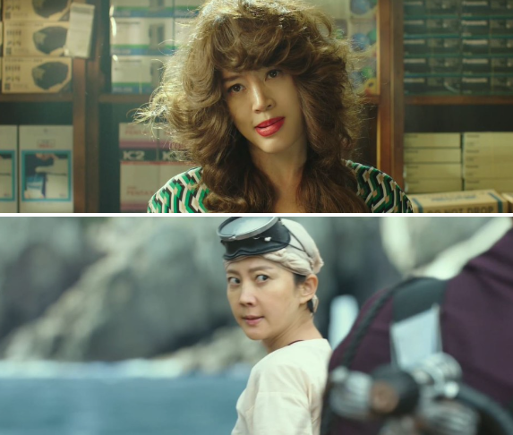 밀수 여주인공 김혜수, 염정아 스틸샷