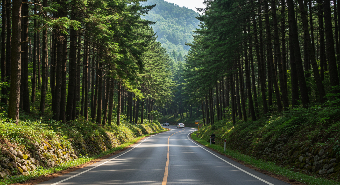 강원도 평창 오대산 전나무숲길