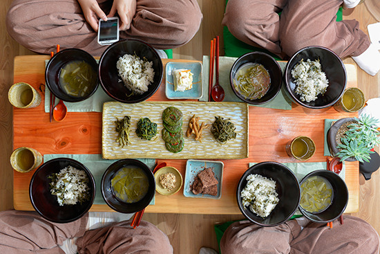 힐링음식- 산사의 사찰음식 사진