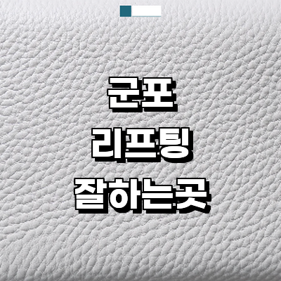 군포시 리프팅 병원