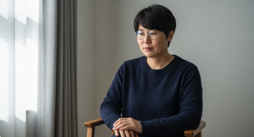 가슴 통증 상태를 이해하고 정리하는 모습