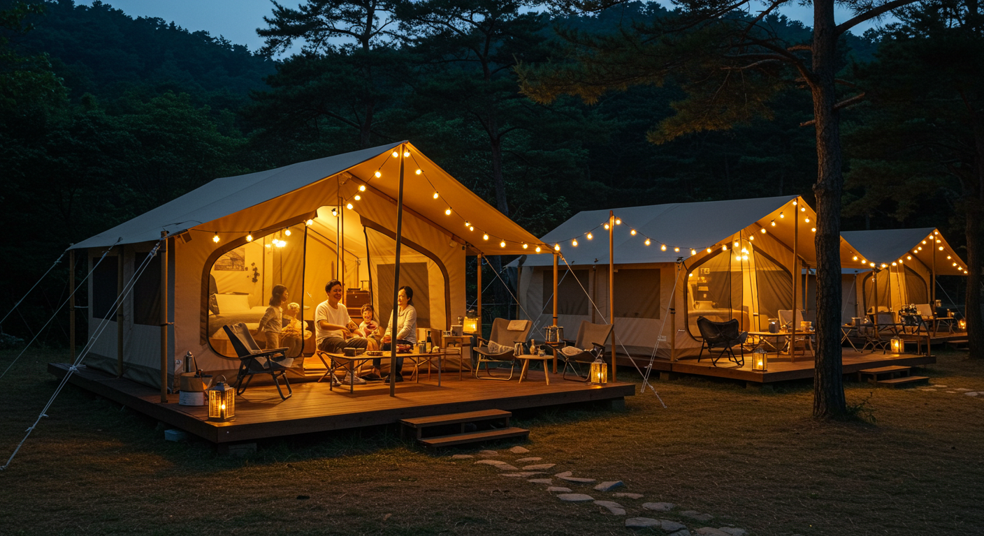 글램핑 모습