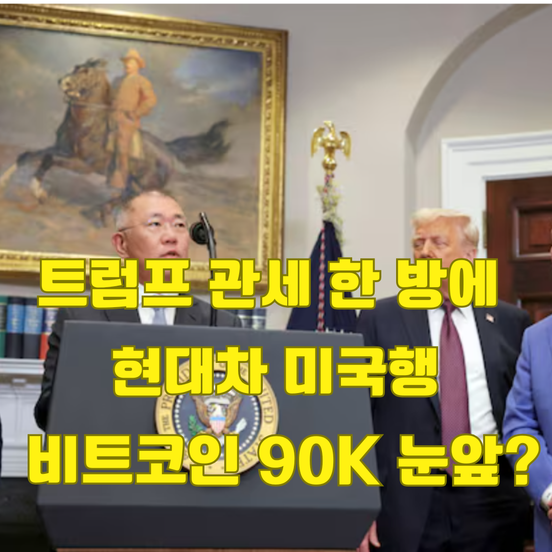 트럼프 관세 정책과 현대차의 미국 투자, 비트코인 상승장의 연결고리