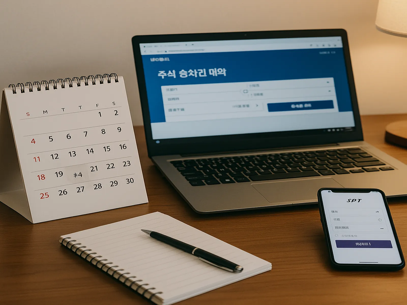 추석 기차표 예약을 준비하는 실사 장면