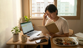 힘든 자취생활 중