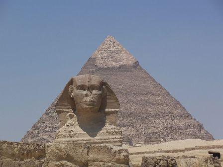 Khafre's Pyramid and the Great Sphinx
Photo by Than217