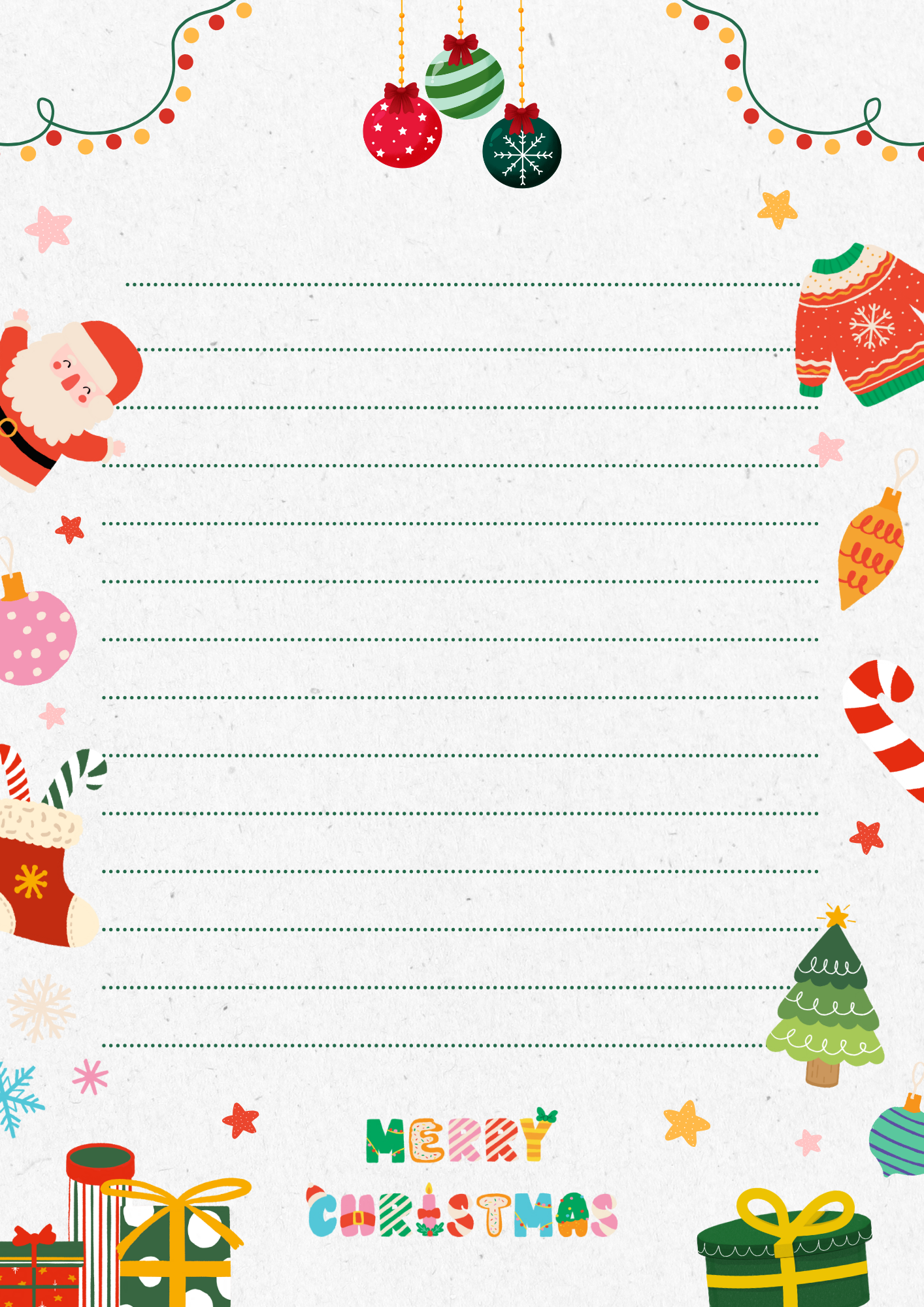 크리스마스 겨울 편지지 무료 다운로드 이미지 모음