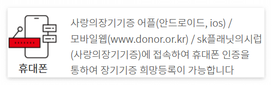 장기기증 신청방법