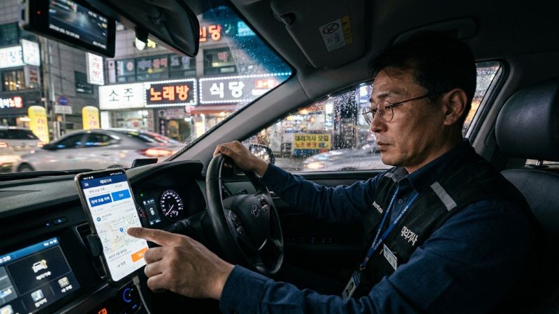 대리운전자의 모습