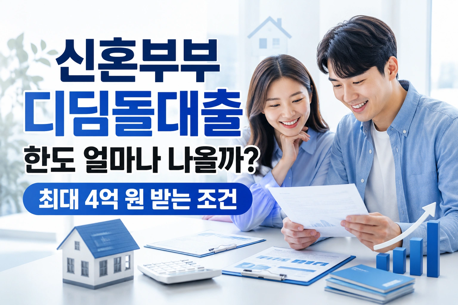 신혼부부 디딤돌대출 한도 얼마나 나올까? 최대 4억 원 받는 조건