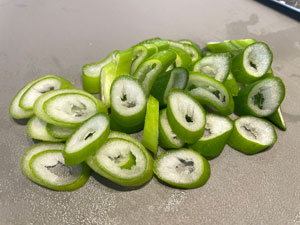 제육볶음 대파 초록 부분