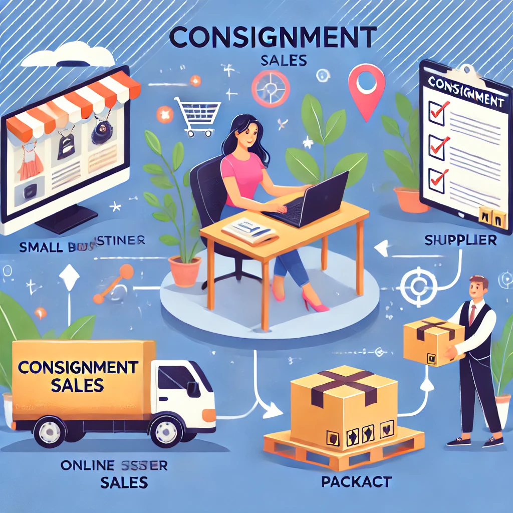 위탁판매하는 모습