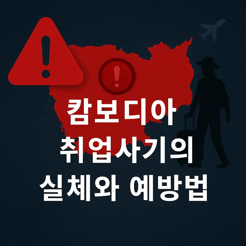 캄보디아 취업사기의 실체와 안전수칙, 예방법