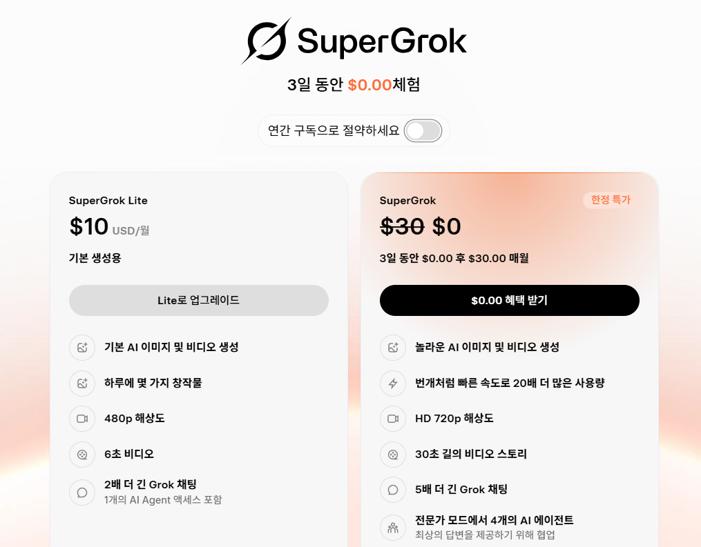 SuperGrok Lite $10