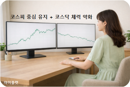 지수는 유지되지만, 체감은 갈라지는 구조