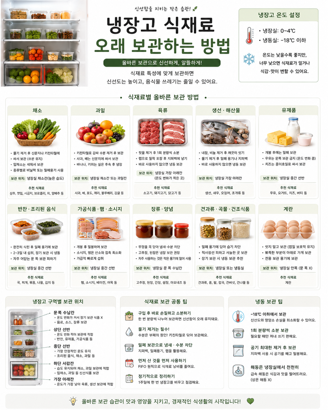 냉장고 식재료 오래 보관하는 방법 관련 사진