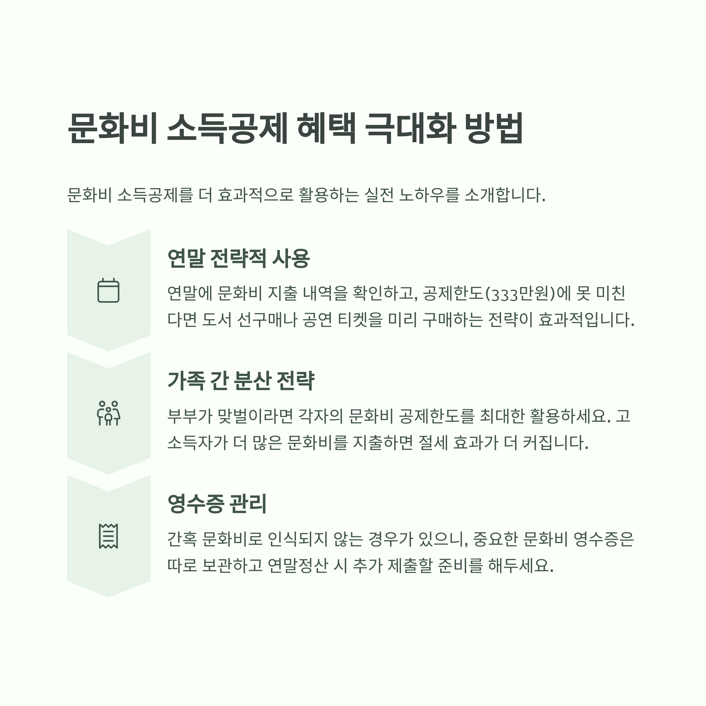 🎯 공제 혜택 극대화 방법