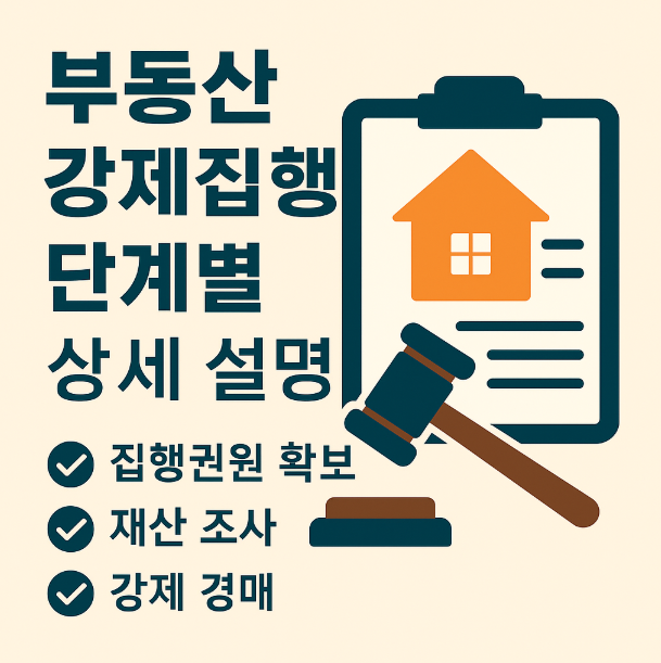 부동산 강제집행 단계별 상세 설명