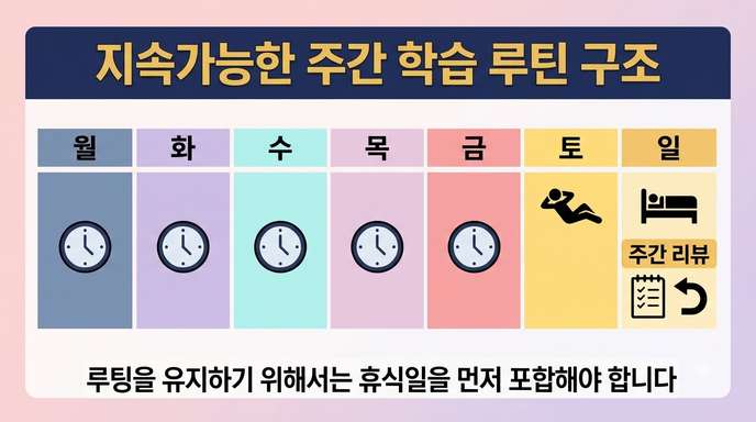 지속 가능한 주간 학습 루틴