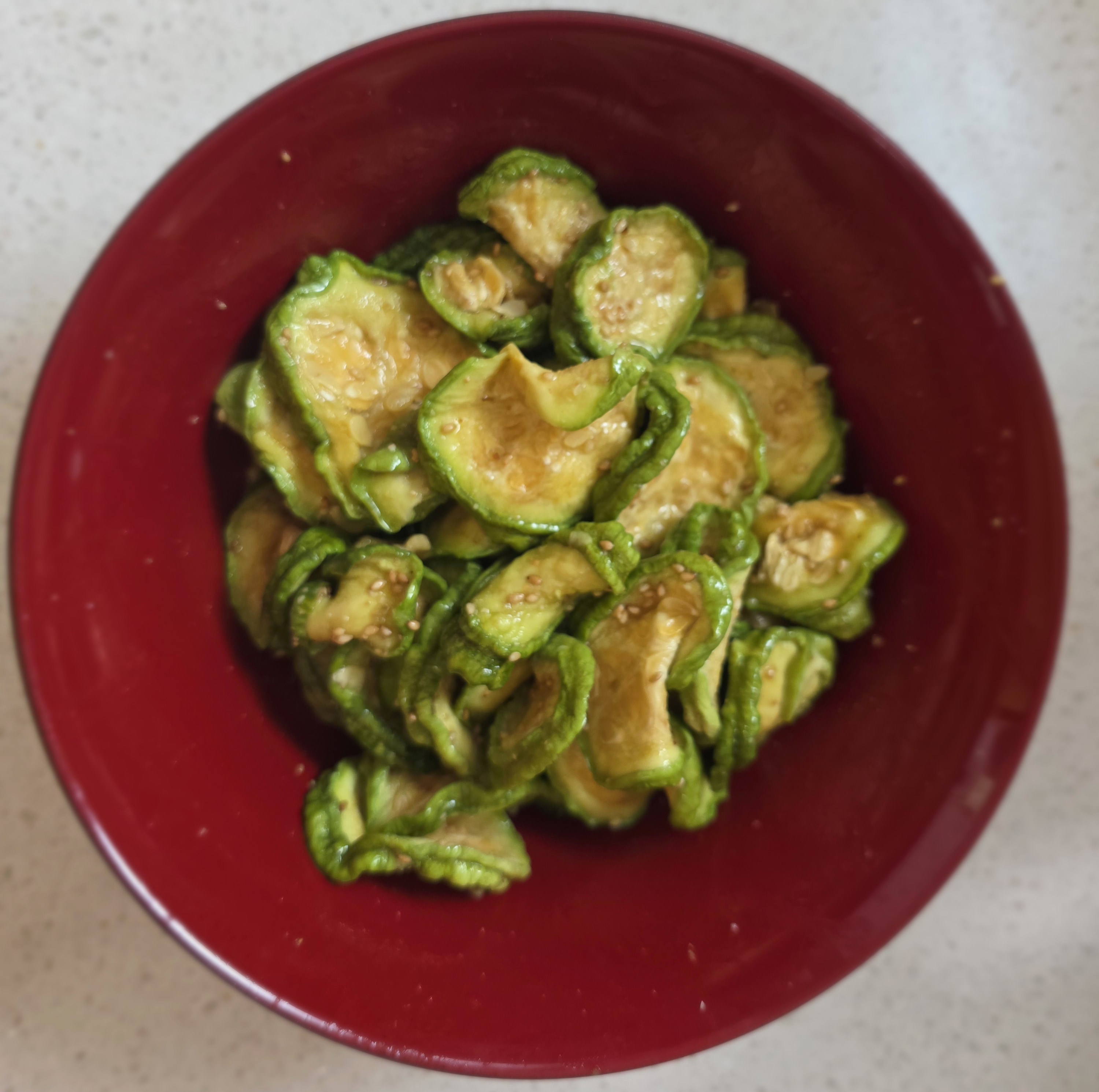 양념에-무친-호박고지입니다.