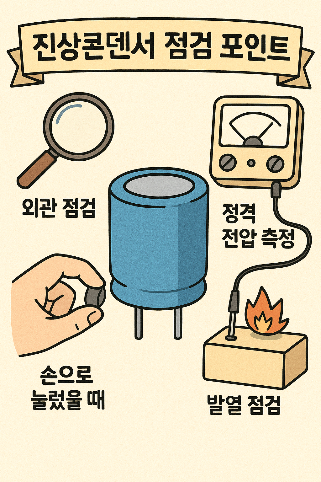 진상콘덴서 점검 포인트 5가지