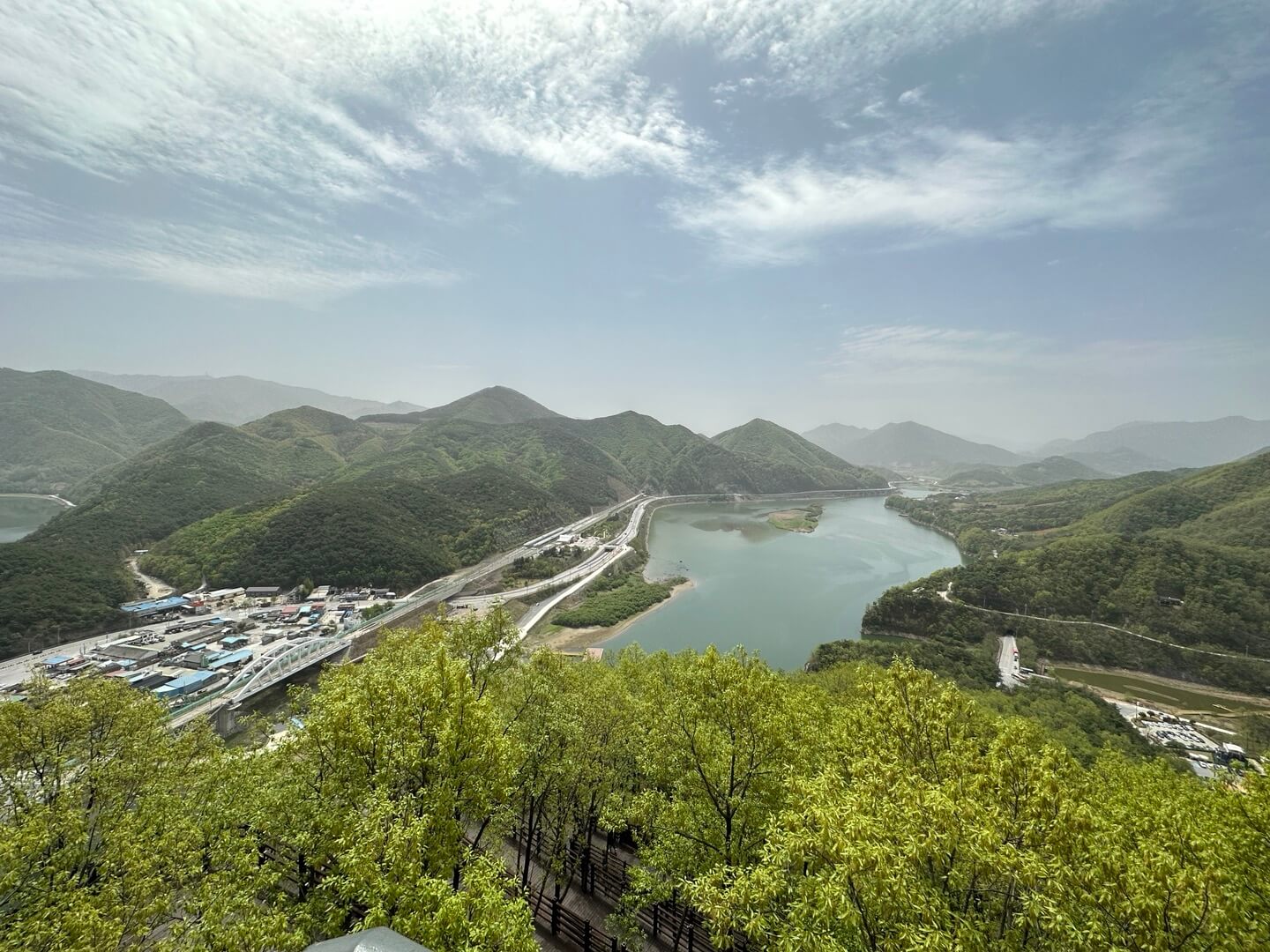 만천하 스카이워크에서 내려다 본 풍경