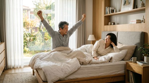 숙면 후 상쾌하게 일어나는 아침