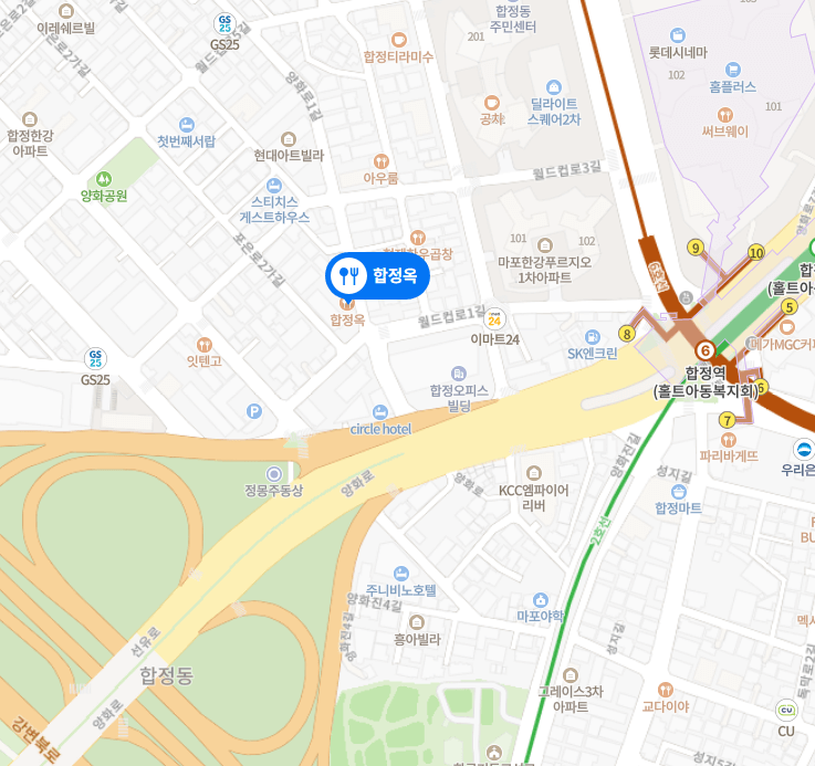 합정옥-위치-지도