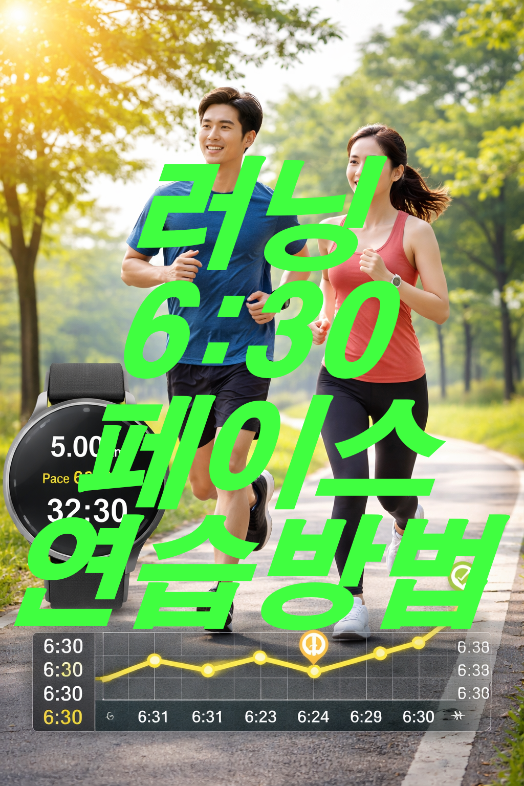 러닝 5km 6분30초 페이스 만드는 연습 방법