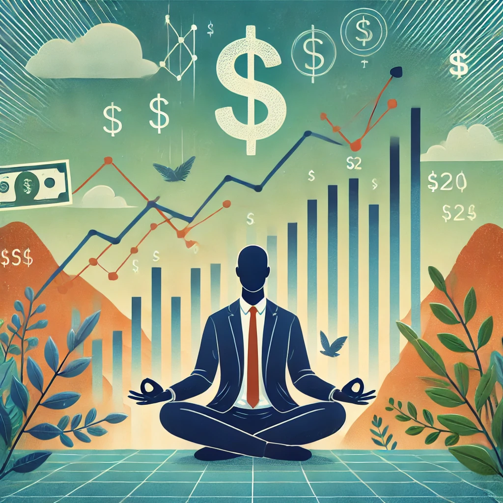 주식 급락시 마인드컨트롤 하는 모습