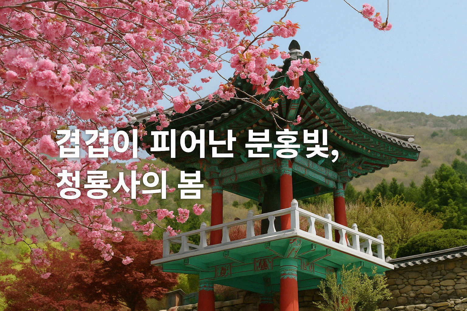 [4월 봄꽃 축제]경남 사천 청룡사 겹벚꽃 축제❘4월 중순 개화 현황, 기간, 일정 정리