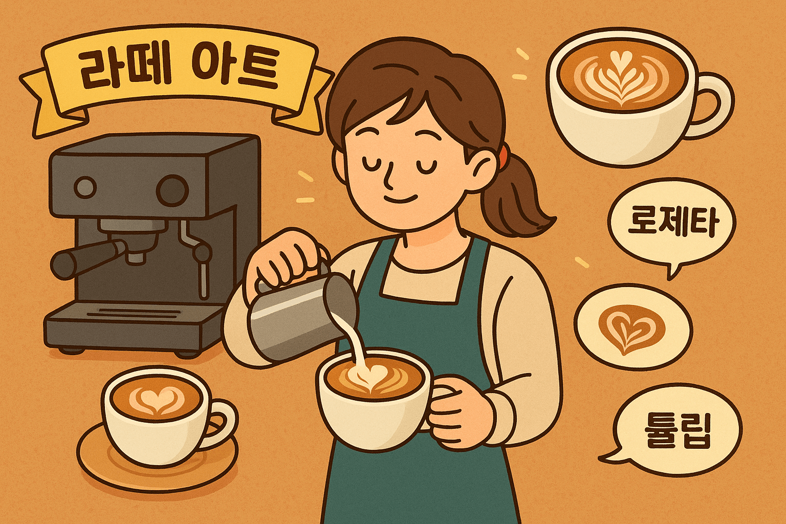 초보자를 위한 홈 카페 라떼 아트 가이드