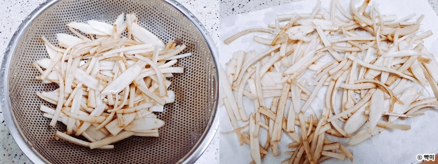 바삭한-우엉칩-에어프라이어-우엉튀김-만들기