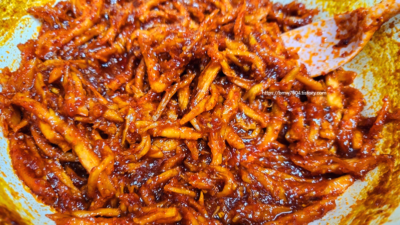 진미채볶음 황금레시피