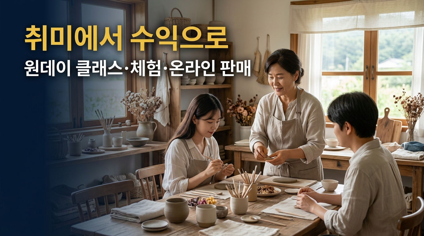 취미에서 수익으로 변하는 공간활용