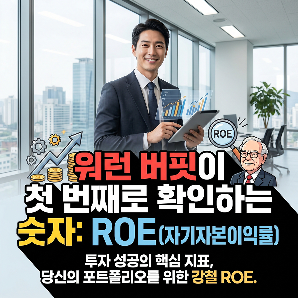 ROE (자기자본이익률): 워런 버핏이 주식 살 때 가장 먼저 확인하는 1순위 숫자