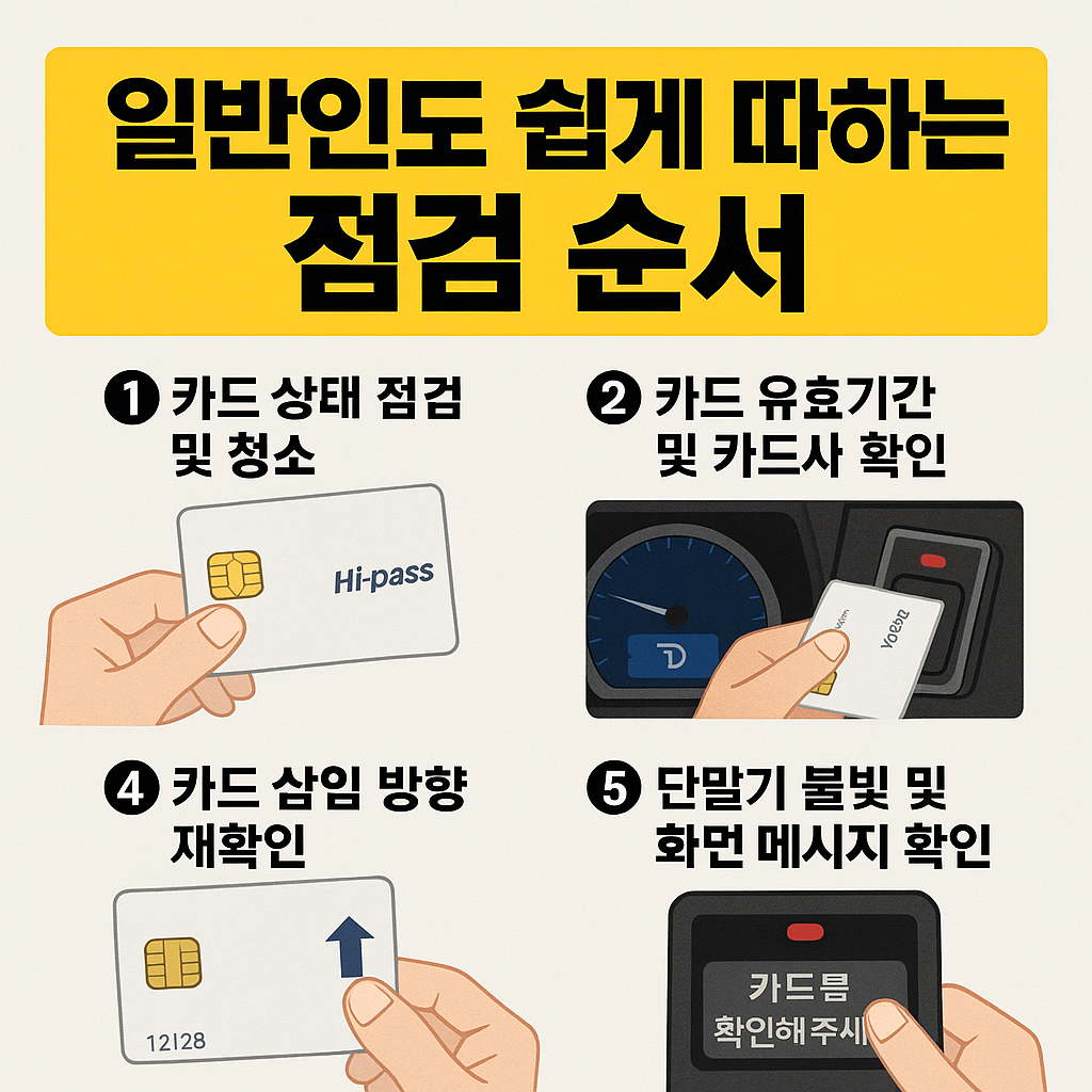 일반인도 쉽게 따라하는 점검 순서