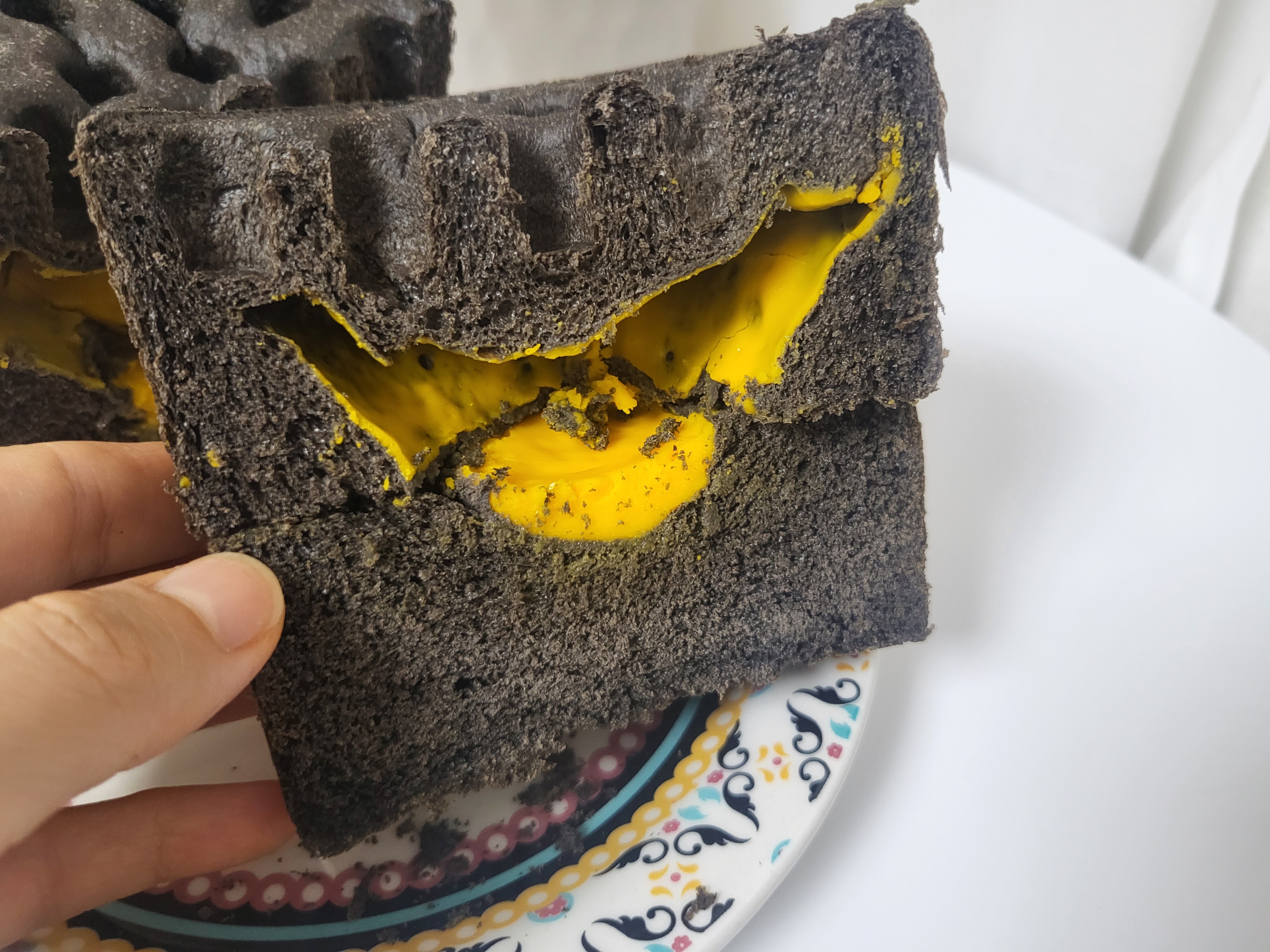 솔보 쌀연탄빵 단면