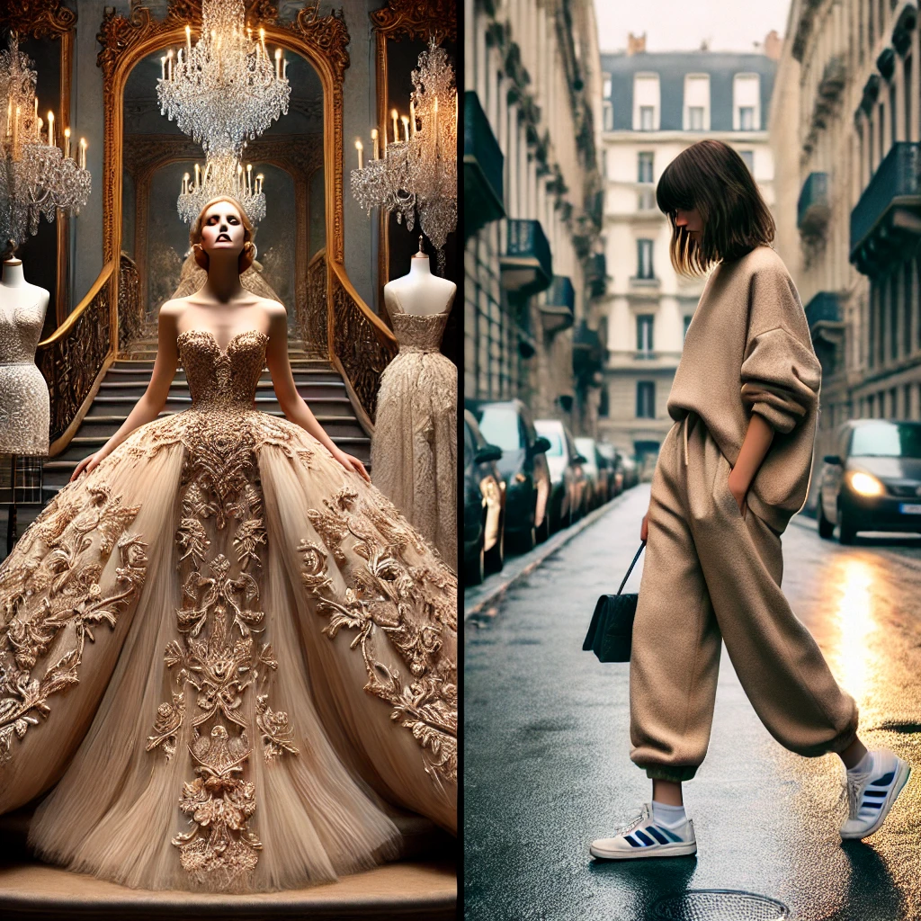 맞춤복과 기성복 대비사진