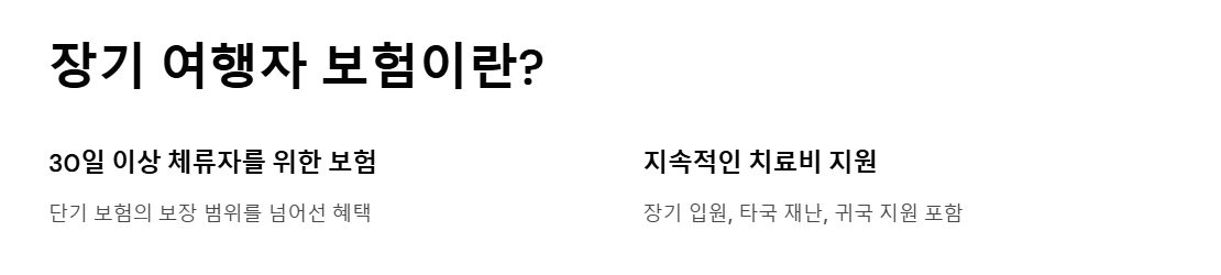 장기 여행자 보험 장기 체류자만을 위한 맞춤형 보장과 가입 요령