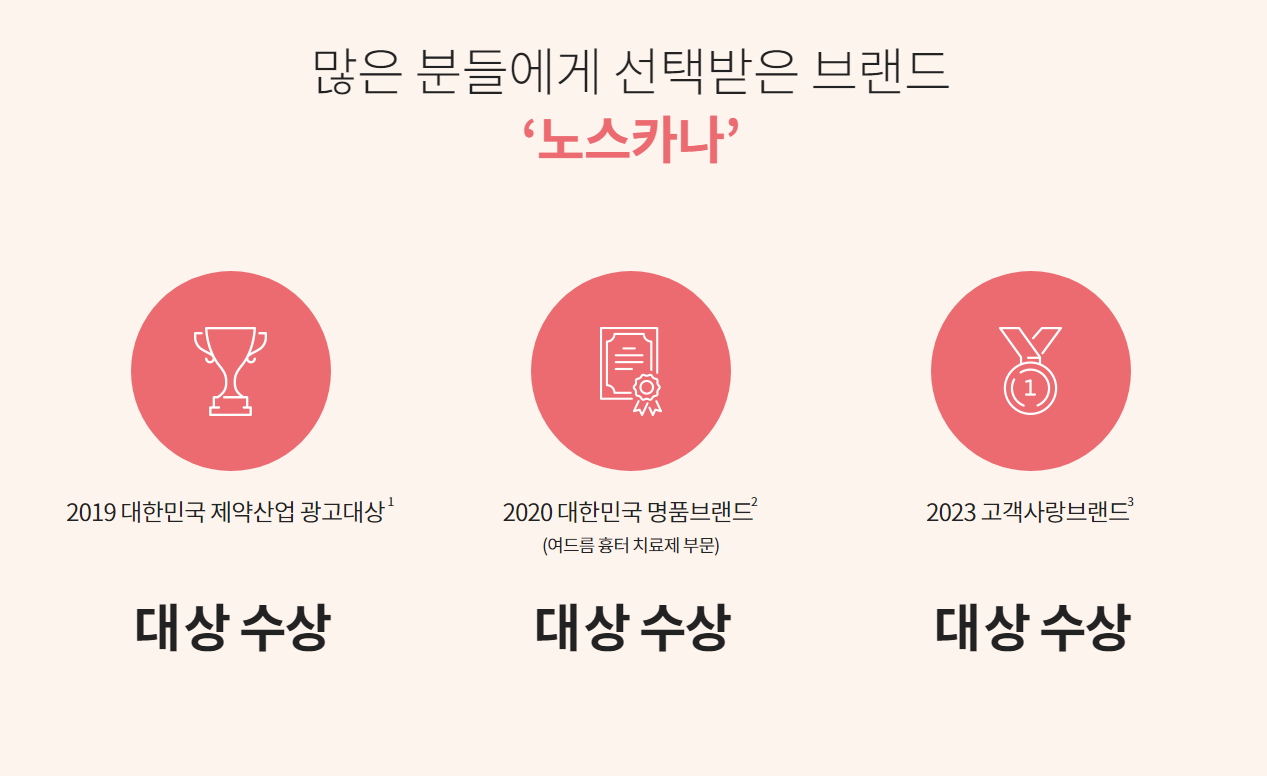 노스카나 수상경력