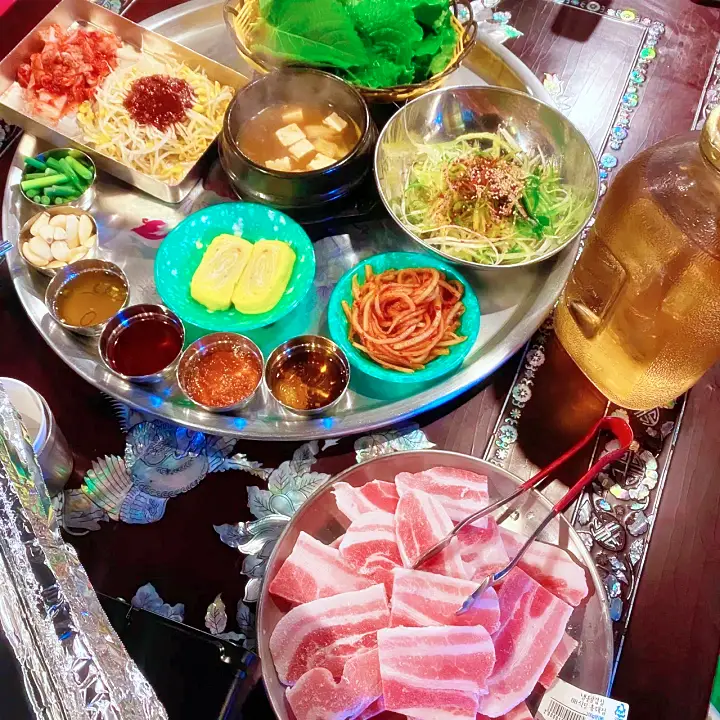 미운우리새끼 미우새 김준호 이상민 강재준 단식원에 들어가기 전 마지막 만찬 냉삼 삼겹살 맛있는 식당 마포구 합정역 레트로 맛집