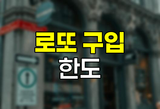 로또 구입 한도와 규정