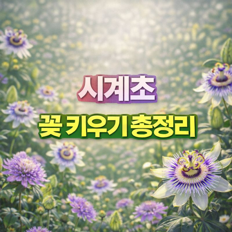 시계초 키우기, 꽃말·물관리·파종시기·번식·분갈이·가지치기·월동 썸네일