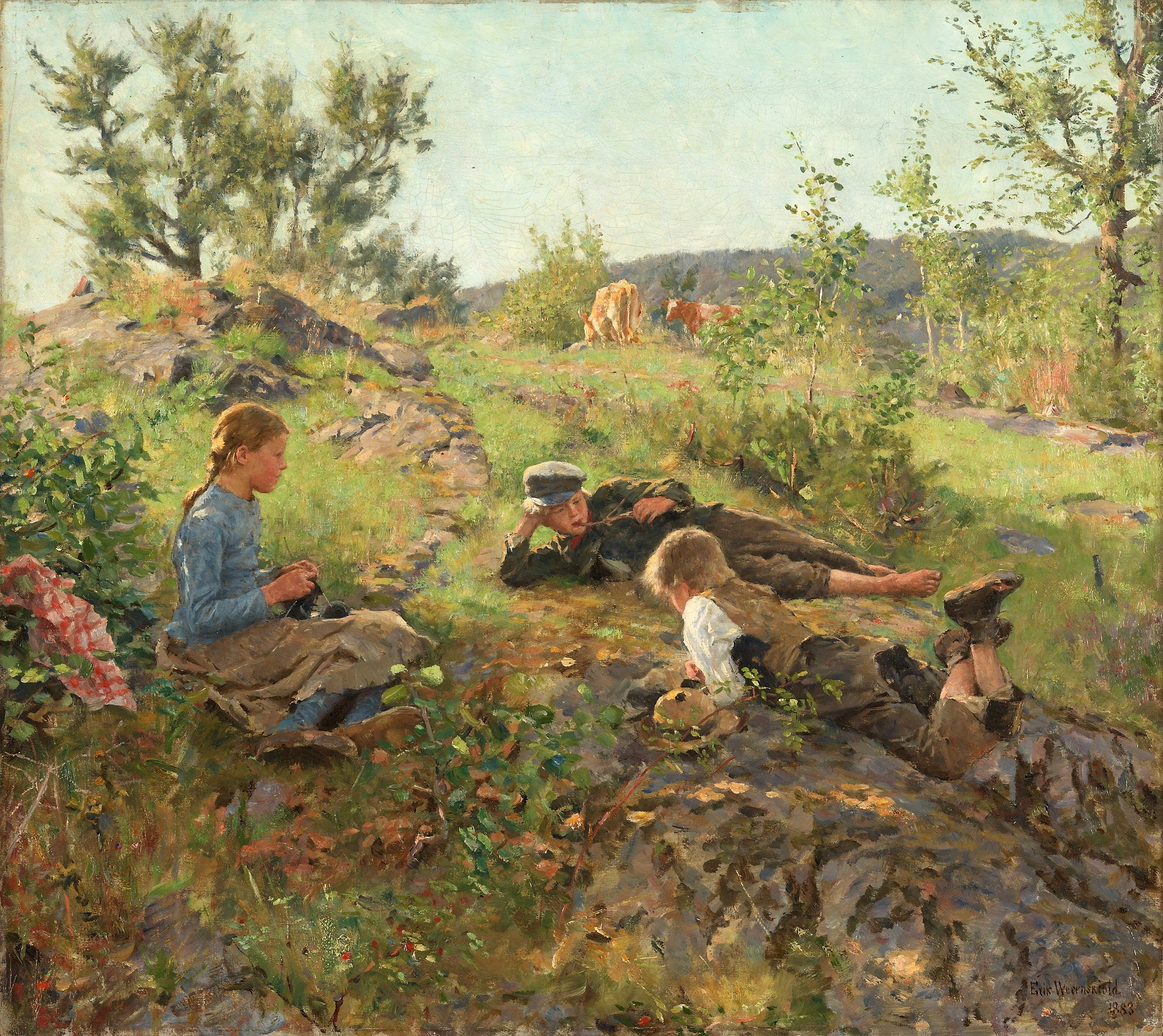 에리크 베렌시올(Eric Werenskiold), 노르웨이, 화가, 1855-1938