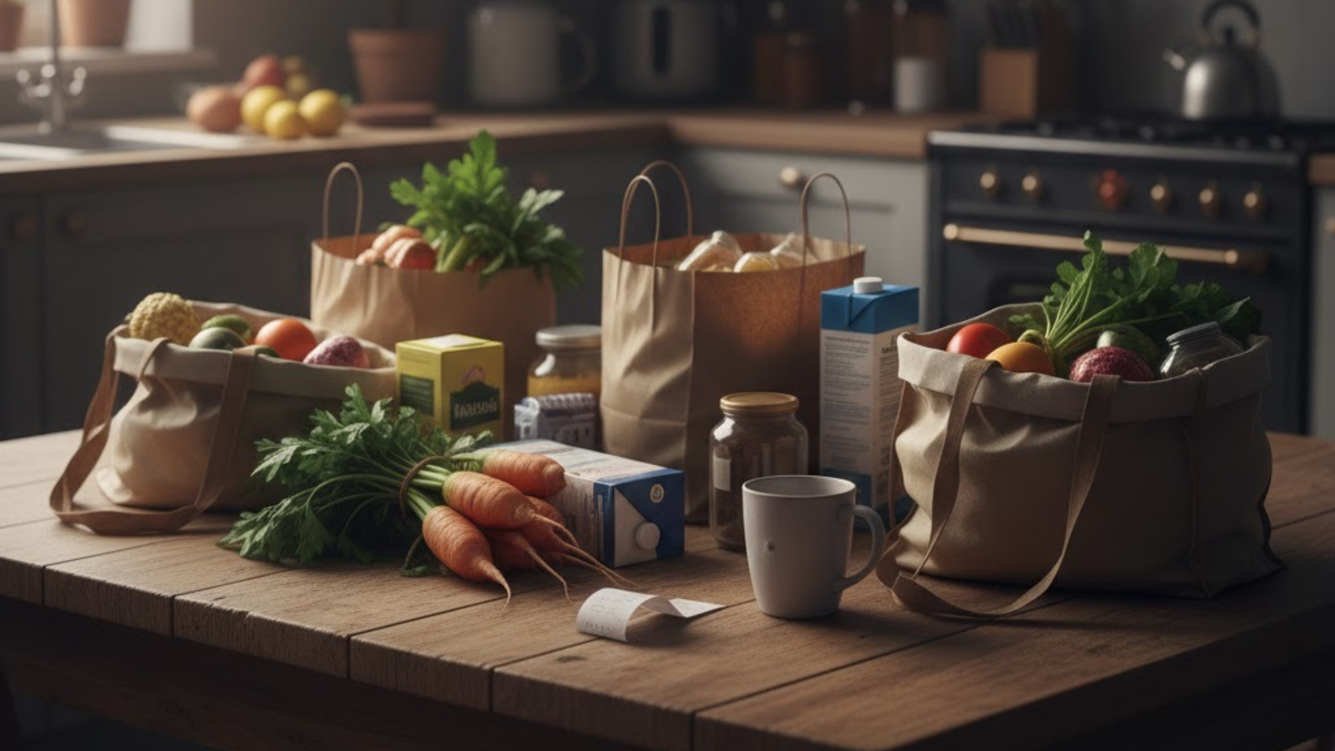 선택해 장을 봐온 식재료들